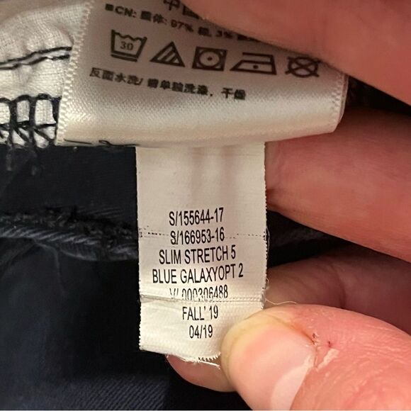 Gap Denim Slim Stretch 5 Pocket Pants in Blue Galaxy Size 30x30 - Picture 7 of 8